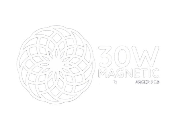 30W Magnetic Car Wireless Charger RGB